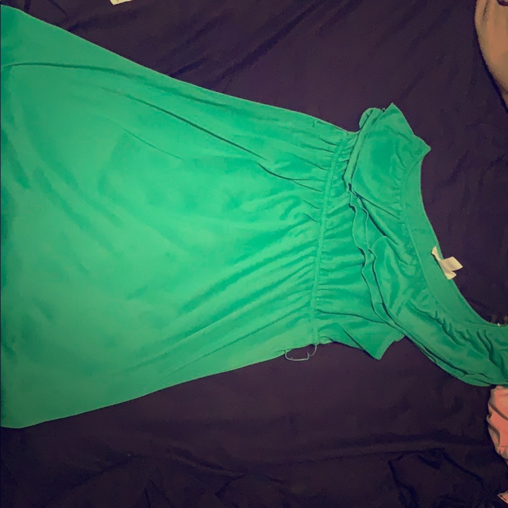 Size small off the shoulder green dress size small